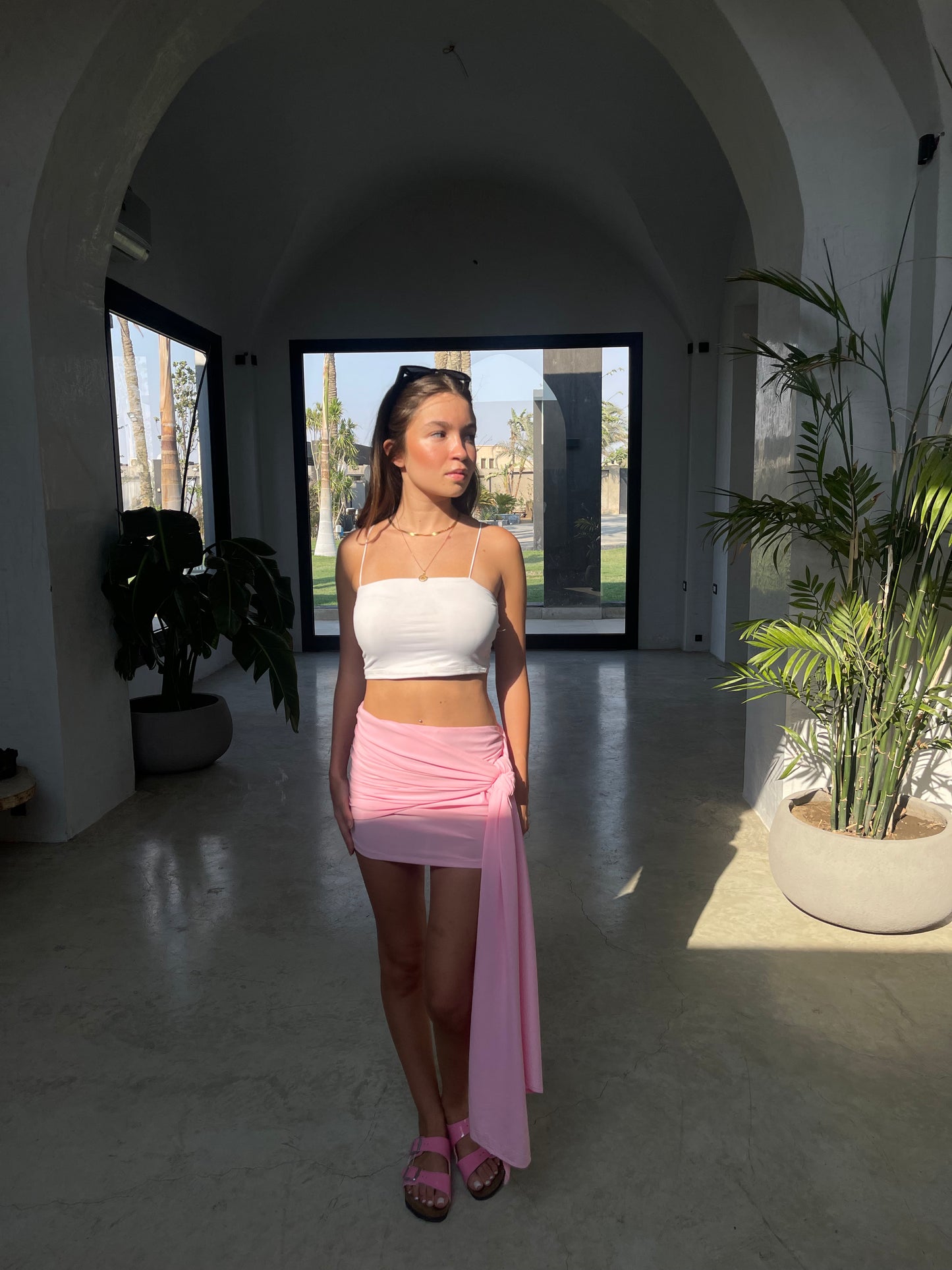 Blush Wrap Up Skirt